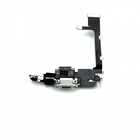 iPhone 11 Pro charging port flex cable (Silver) (Original / Used)