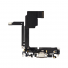 Apple iPhone 15 Pro charging port flex cable (Black) (Original / Used)