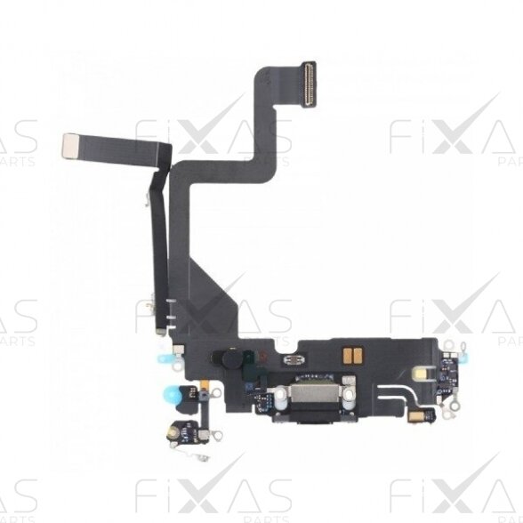 iPhone 14 Pro charging port flex cable (Silver) (Original / Used)