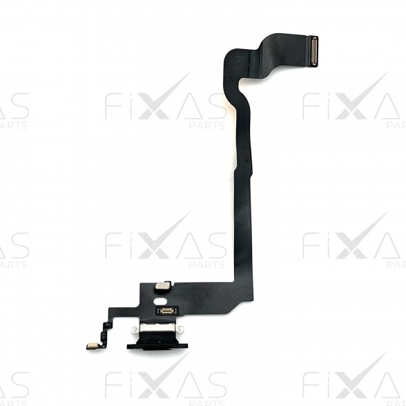 iPhone X charging port flex cable (Silver) (Original / Used)