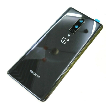 OnePlus 8 galinis dangtelis su kameros stikliuku (Black) (Original / New)