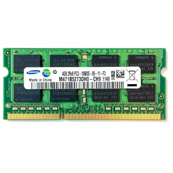 Samsung 4GB PC3-10600S DDR3 1333 MHz SODIMM (Original / Used)