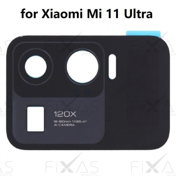 Xiaomi Mi 11 Ultra galinės kameros stiklas su ekranu (Original / Used)